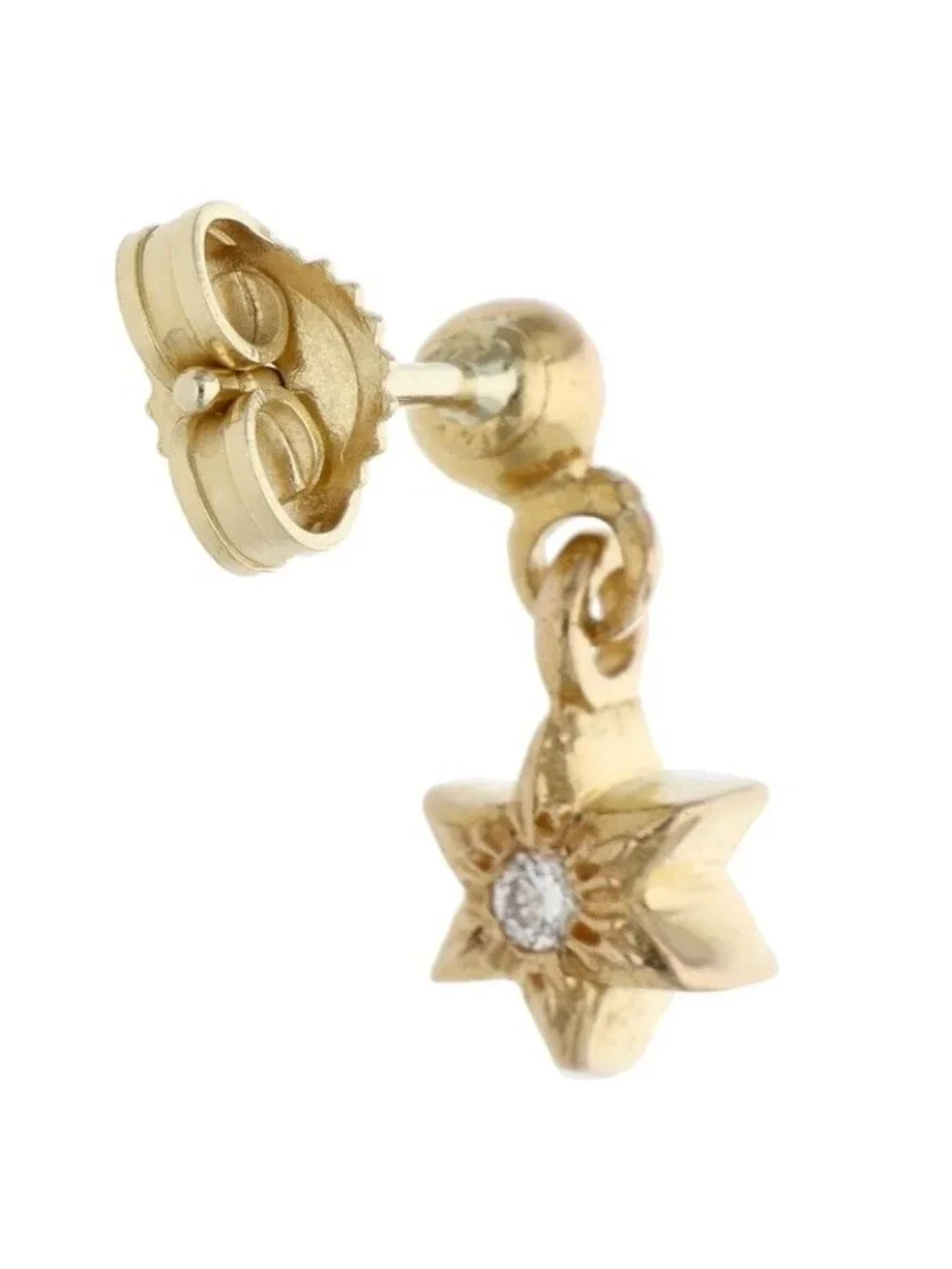 Chrome Hearts 22k Tny Gold Drp Dia Thai Nice Tirdrop Earrings